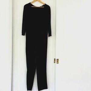 The Nines by Hatch 3/4 Sleeve Black Maternity Jumpsuit Size XL Stretch Comfort